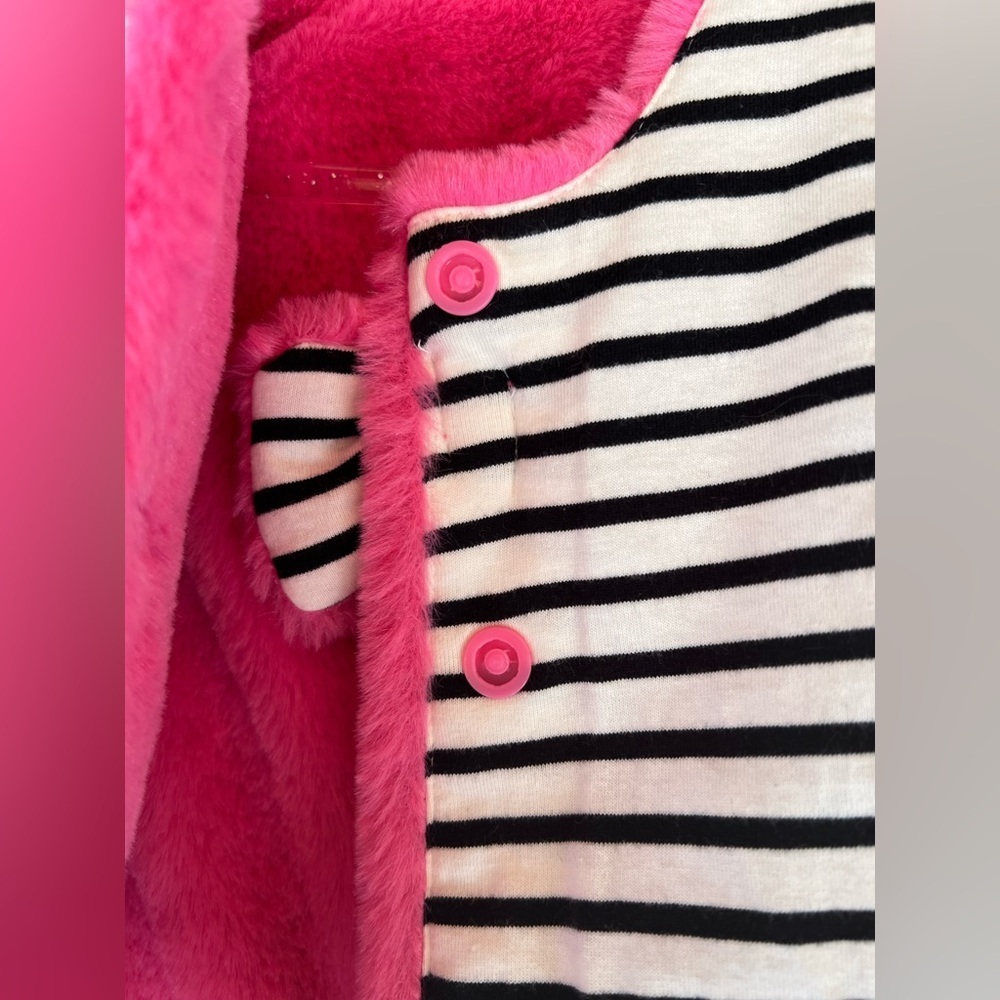 Girls reversible pink faux Vest w/bow (Size 12m) - Picture 6 of 7